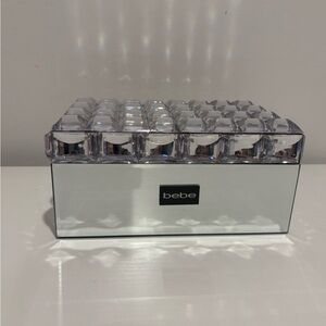 Bebe Mirrored Jewelry Box with Crystal Accents